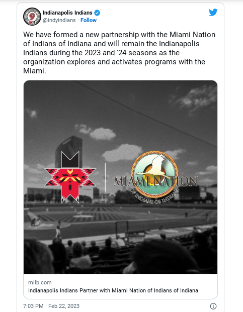 Minor league club Indianapolis Indians announce team name will not be  changed